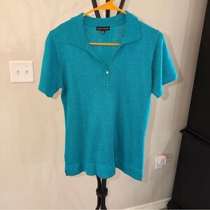 Carolyn Taylor Turquoise Button Down Shirt